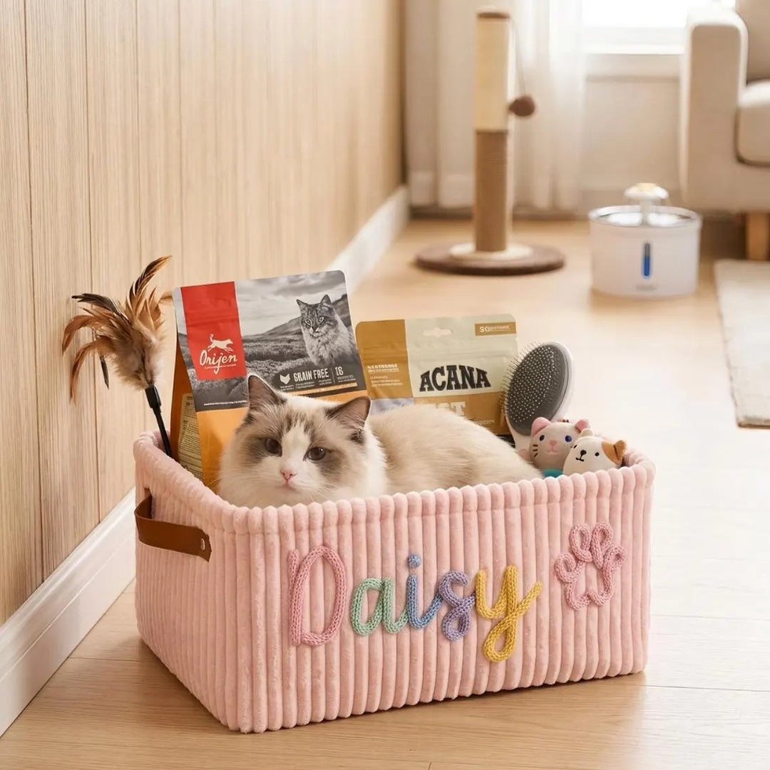 Puptailor Personalized Pet Toy Basket