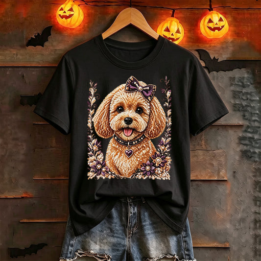 Puptailor Personalized Diamond Cat Casual Print T-Shirt