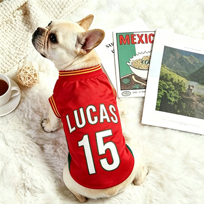 Personalized Dog Jersey with Name Number