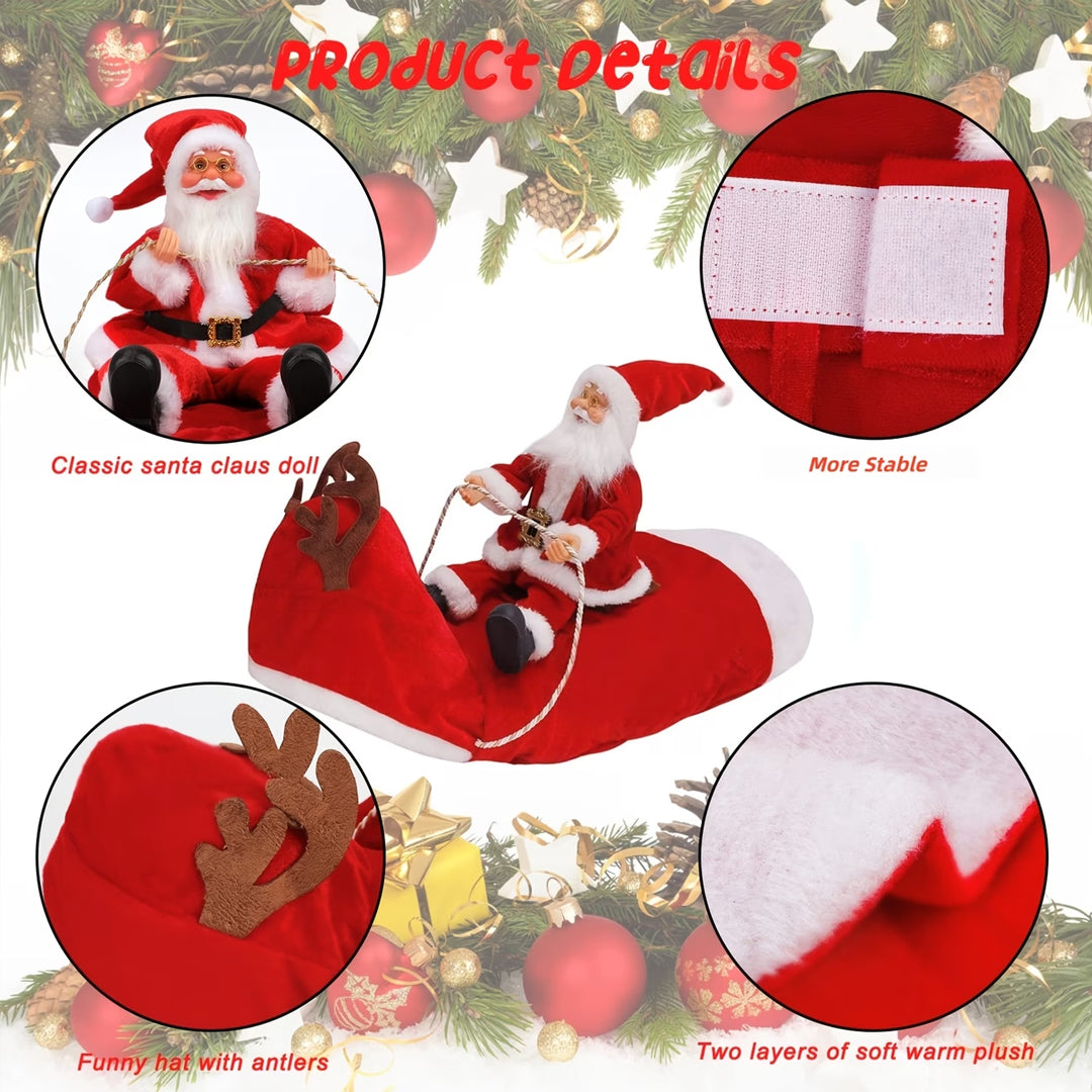 Santa's Sleigh Rider Dog Costume