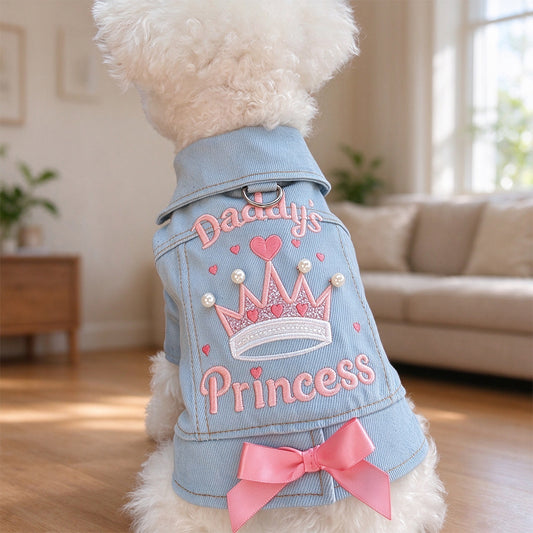 Embroidered Jean Jacket for Dogs & Cats