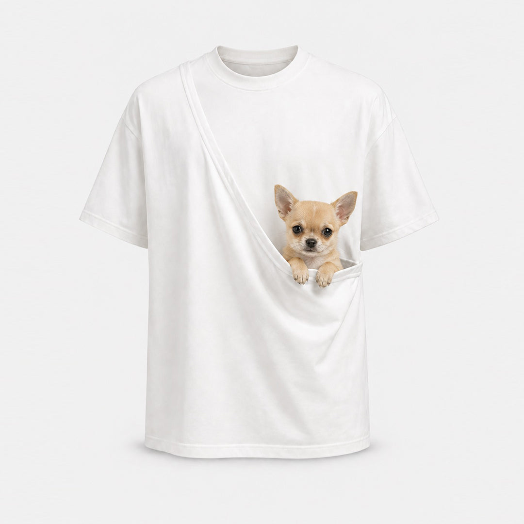 Solid Color Pet Carrier T-Shirt