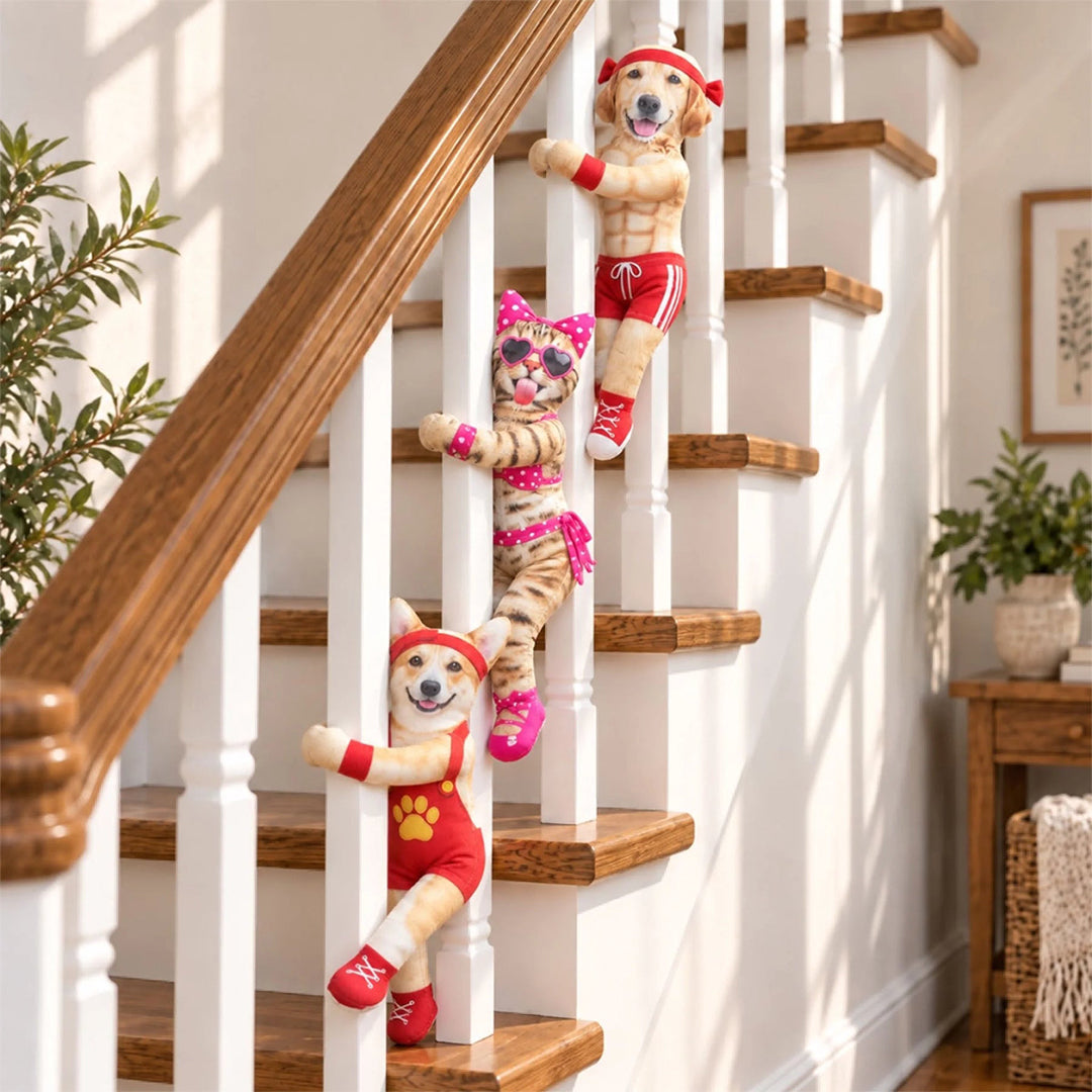 Personalized Funny Pet Poseable Plush Doll with Pet Photos
