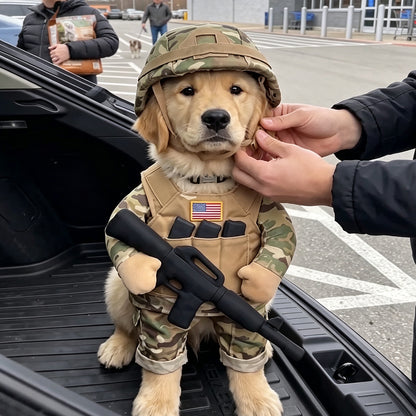 Puptailor Personalized Dog Soldier Costume