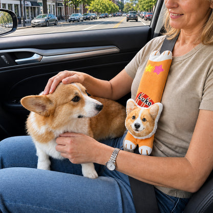 Personalized Pet Face Car Seatbelt Covers