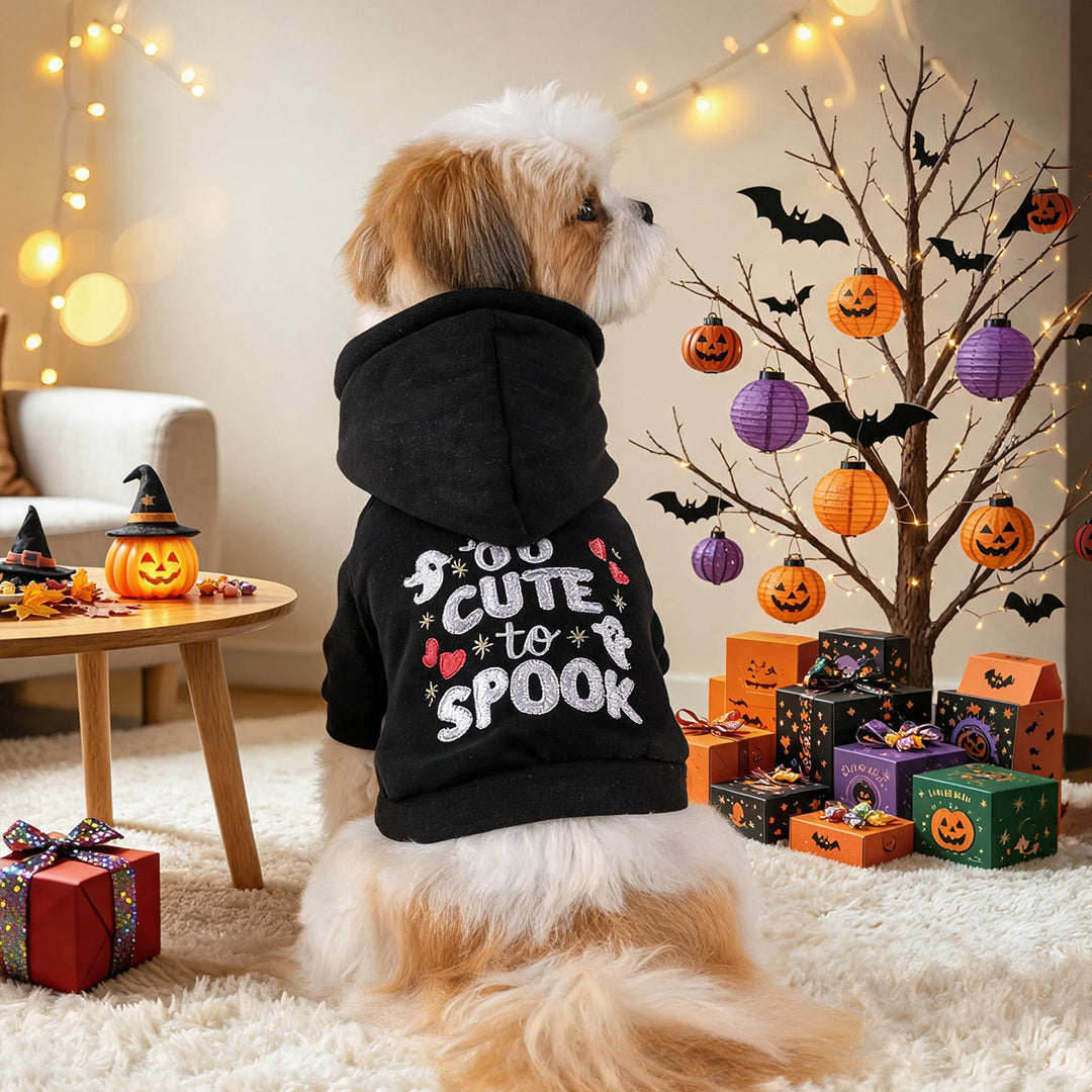 Puptailor Personalized Halloween Embroidered Pet Hoodie