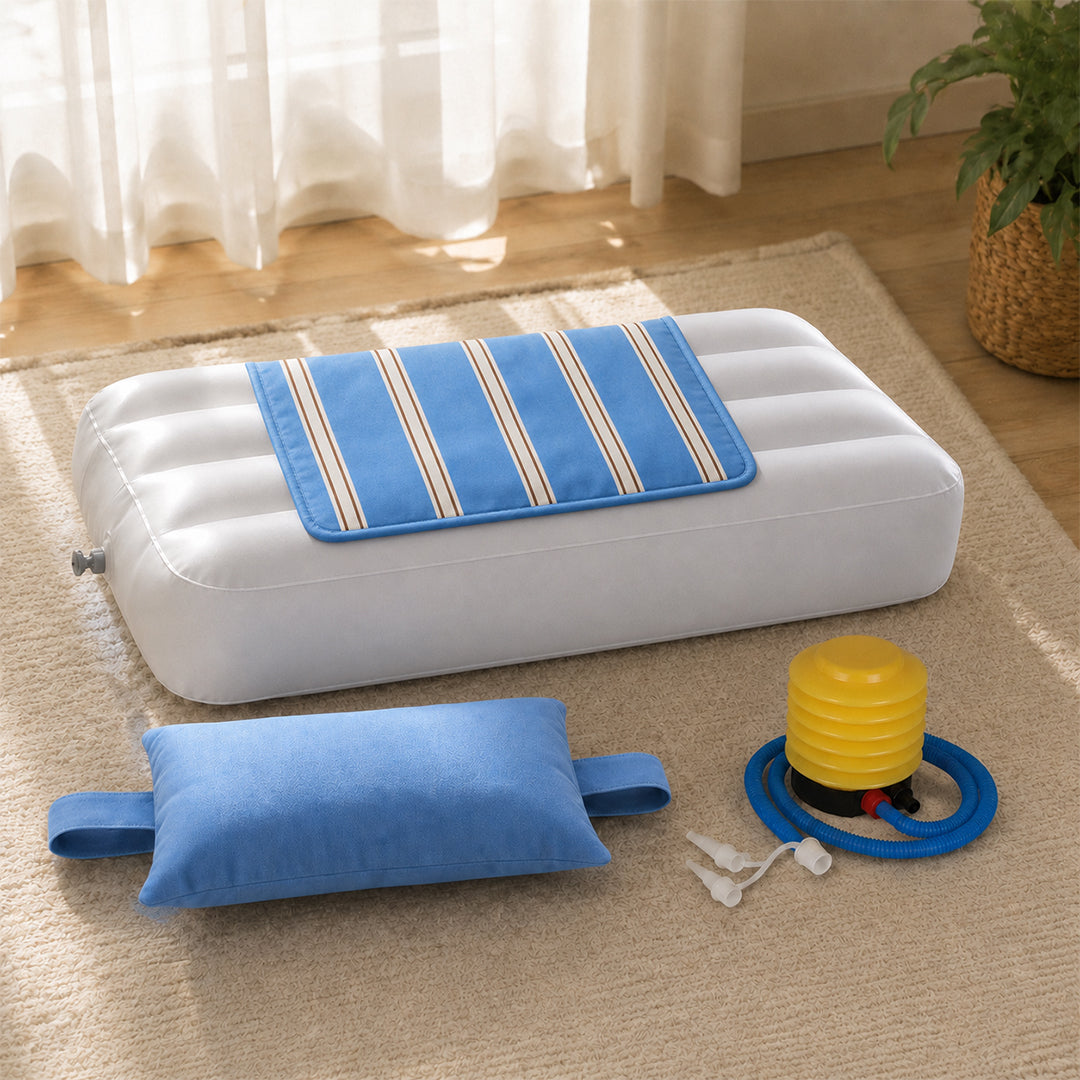Personalized Striped Pet Bed with Pillow
