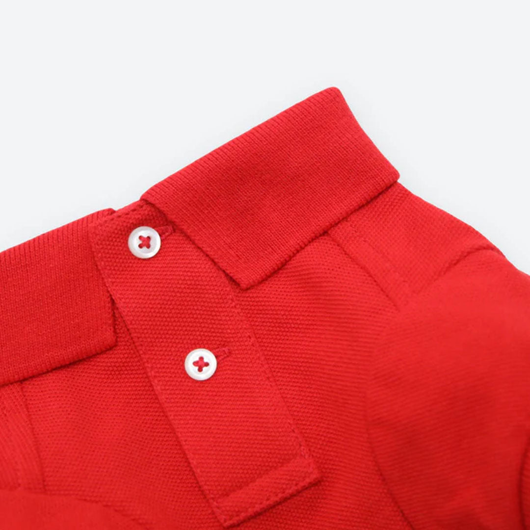 Customized Mesh Cotton Polo Shirt