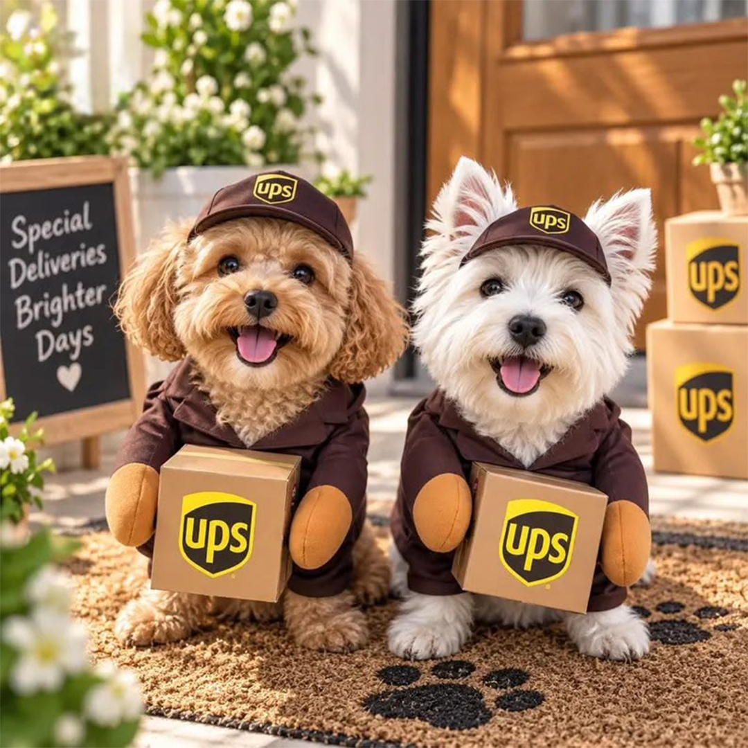 Delivery Driver Dog Costume