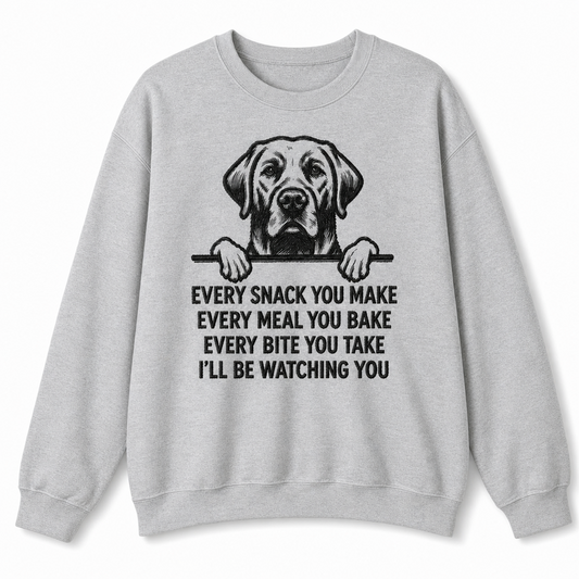 Personalized Peeking Dog Embroidered Sweatshirt for Dog Lovers