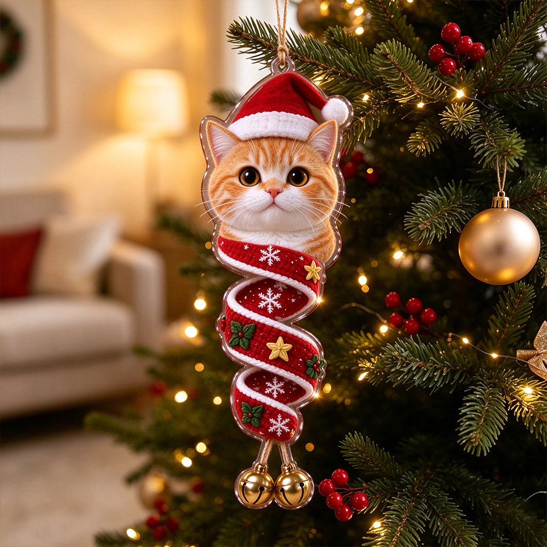Custom Knit-Look Pet Christmas Ornament