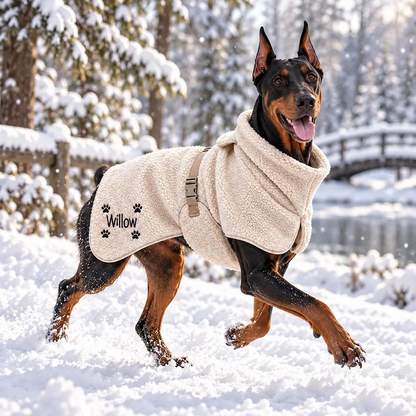 Personalized Sherpa Fleece Dog Vest