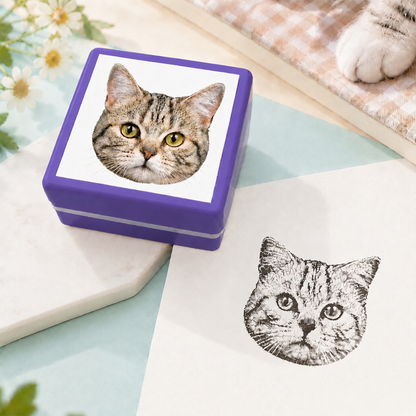 Custom Pet Portrait Stamp