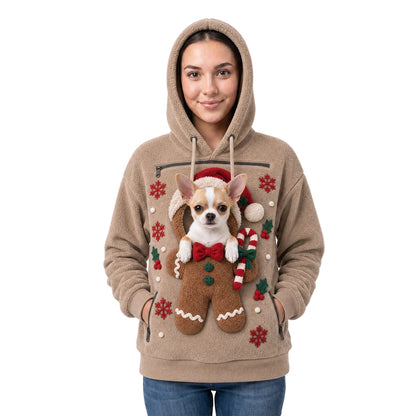 Christmas Character Pet Carrier Hoodie