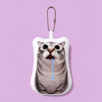 Personalized Sound-Making Pet Meme Keychain