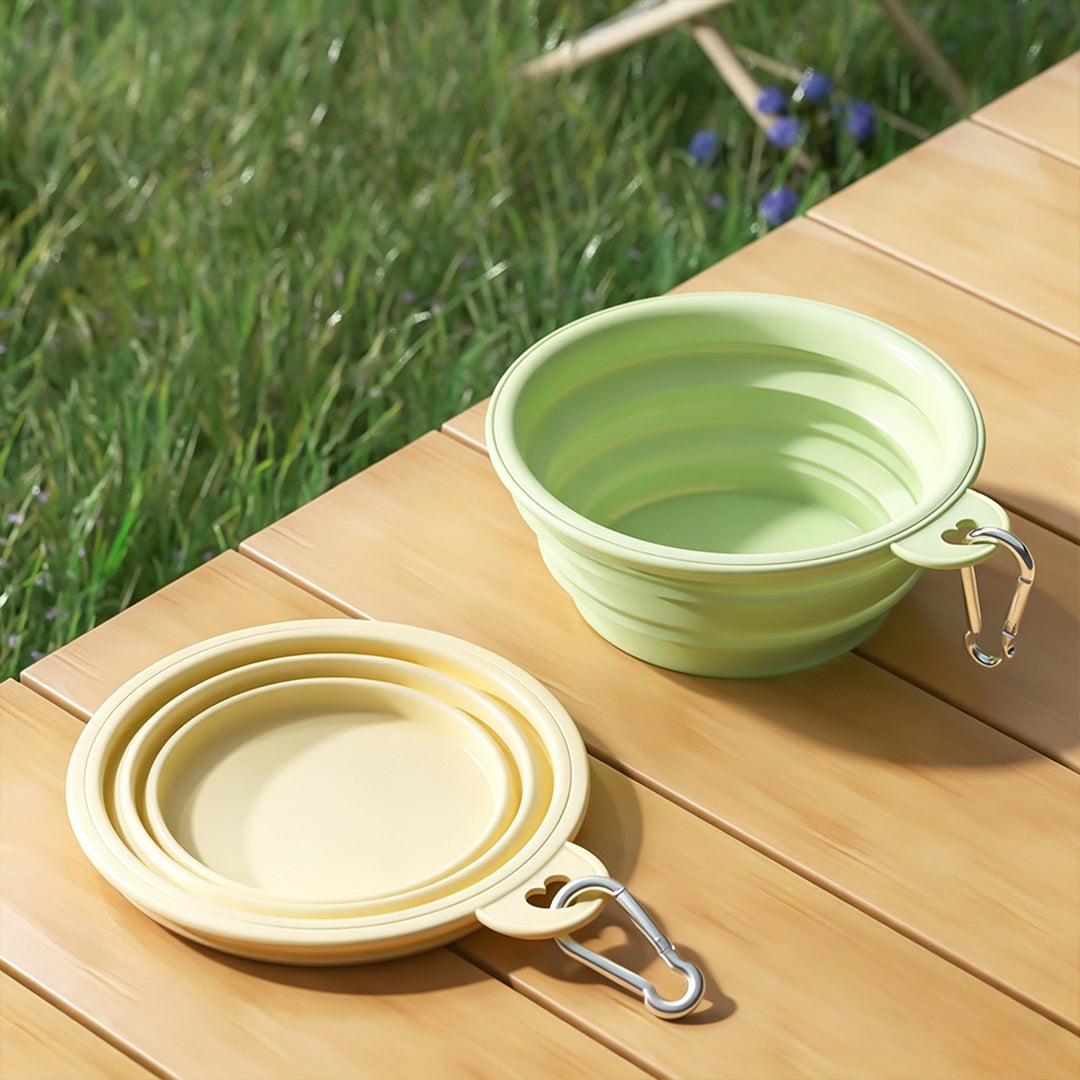 Collapsible Silicone Travel Dog Bowl