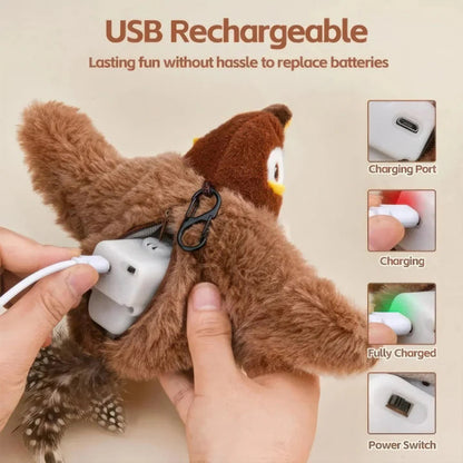 Puptailor Cat Interactive Bird Toy