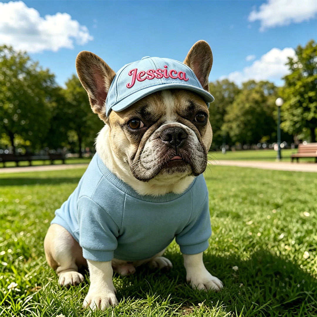 Personalized Custom Name Embroidered Outdoor Baseball Cap For Pet