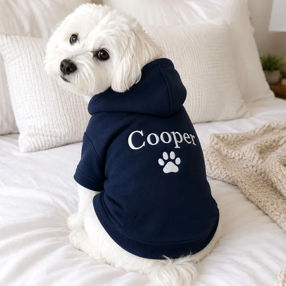 Puptailor Embroidered Personalized Name Pet Hoodie