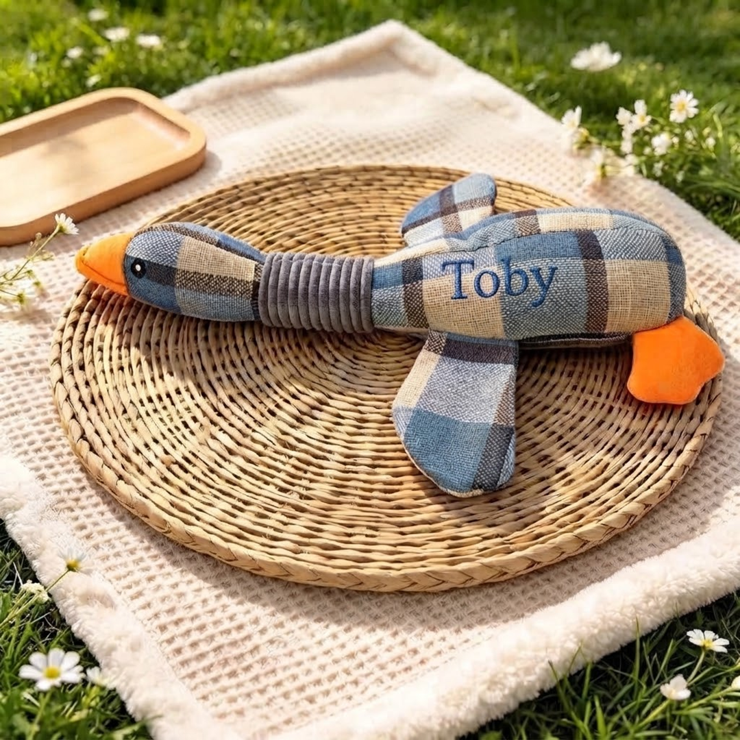 Custom Embroidered Name Dog Toy
