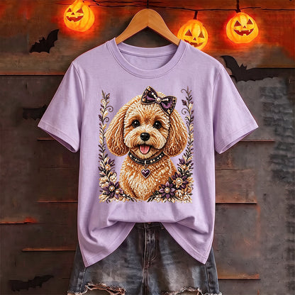 Puptailor Personalized Diamond Cat Casual Print T-Shirt