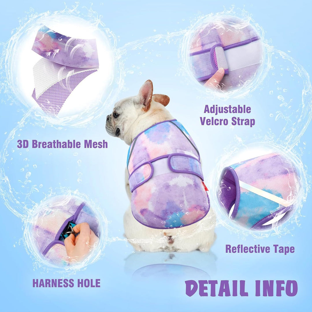 Personalized Dog Cooling Tie-dye Vest