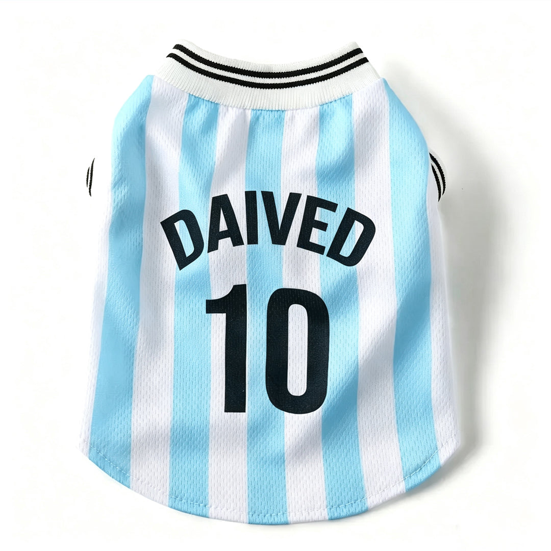 Personalized Dog Jersey with Name Number