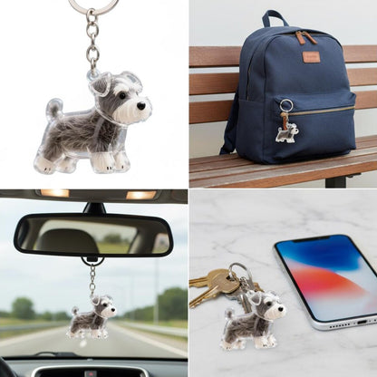 Personalized Pet Hair Keepsake Keychain
