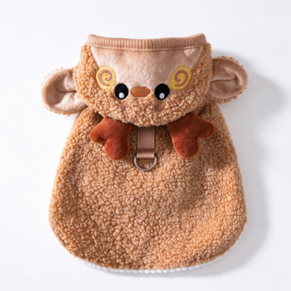 Personalized Christmas Sherpa Hooded Pet Cape