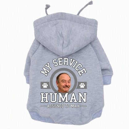 Personalized "My Service Human" Pet Hoodie