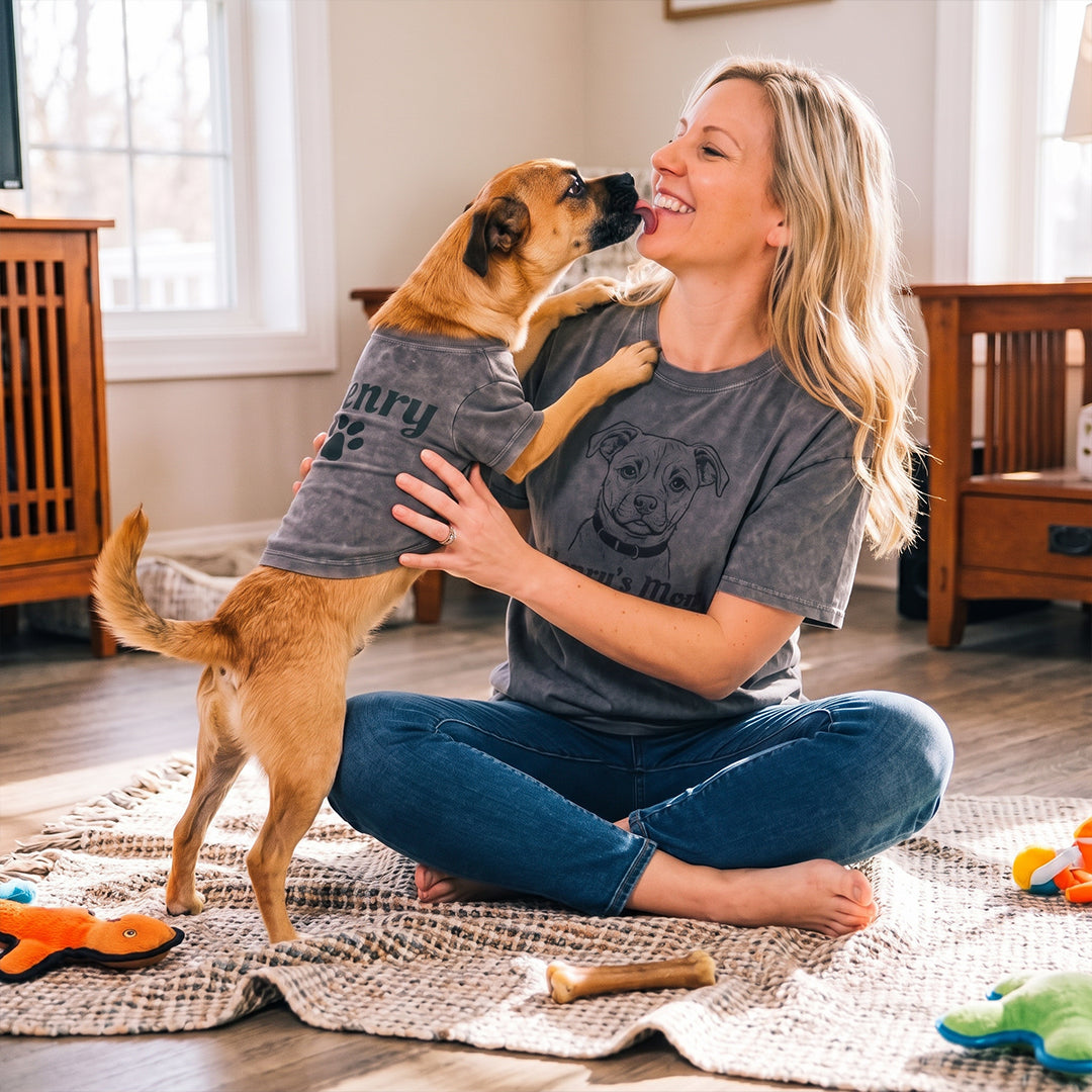 Personalized Matching Dog Mom & Dog Shirts