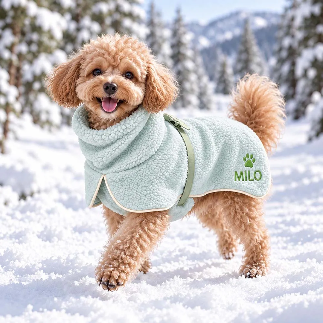Personalized Sherpa Fleece Dog Vest