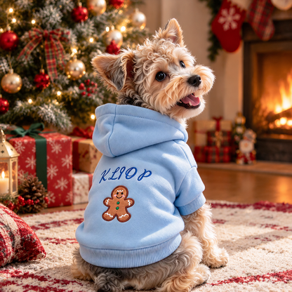 Personalized Embroidered Christmas Pet Hoodie