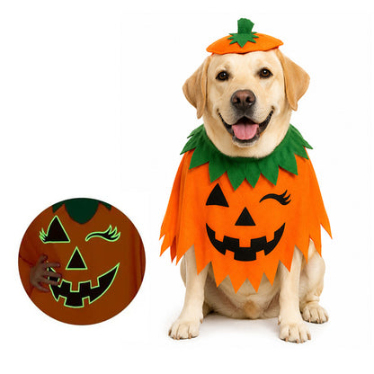 Puptailor Halloween Pumpkin Costume Set Suitable for Adults, Children, and Pets