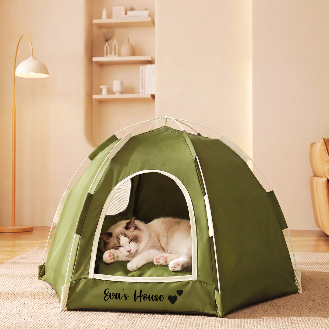 Personalized Hexagonal Pet Tent Bed