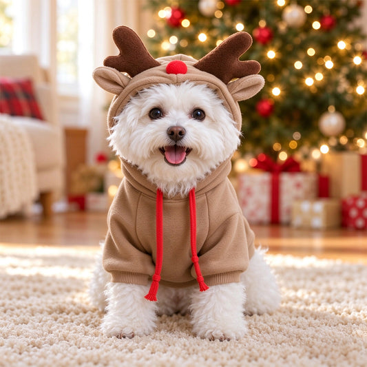 Christmas Cute Cozy Hoodies Pet Costume for Cats & Dogs