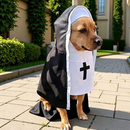 Puptailor Funny Halloween Nun Costume for Pets