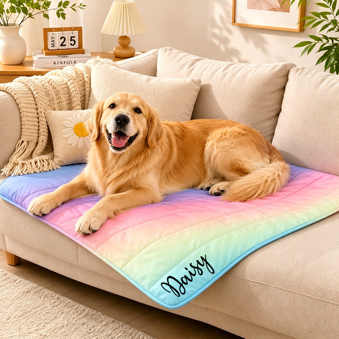 Custom Rainbow Pet Cooling Mat