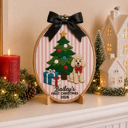 Custom Pet's First Christmas 2026 Ornament