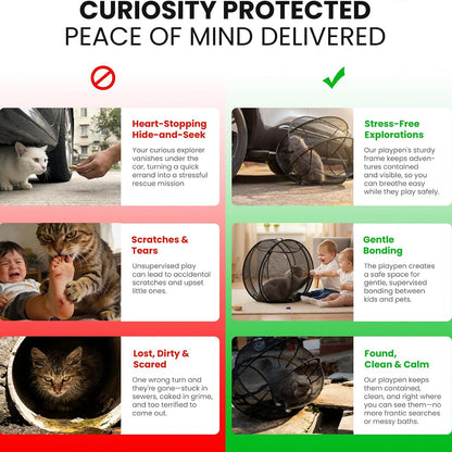 Collapsible Mesh Cat Playpen