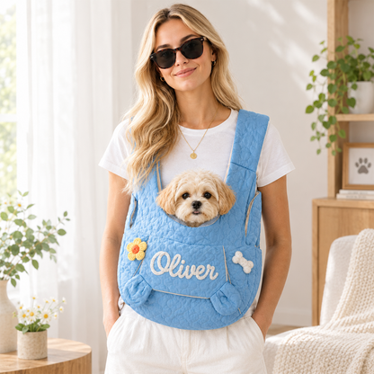 Personalized Large Front Pet Carrier Backpack