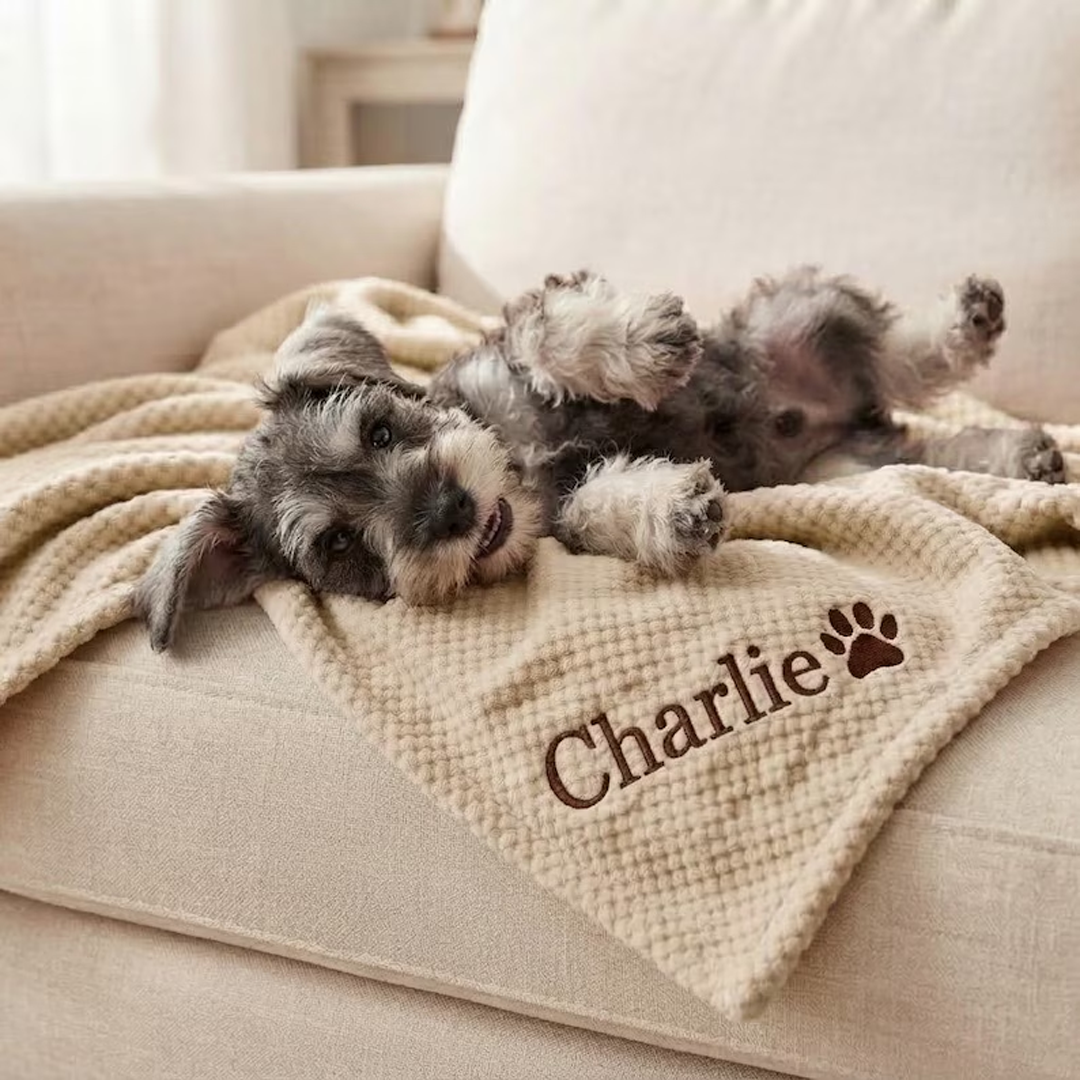 Personalized Coral Fleece Pet Blanket