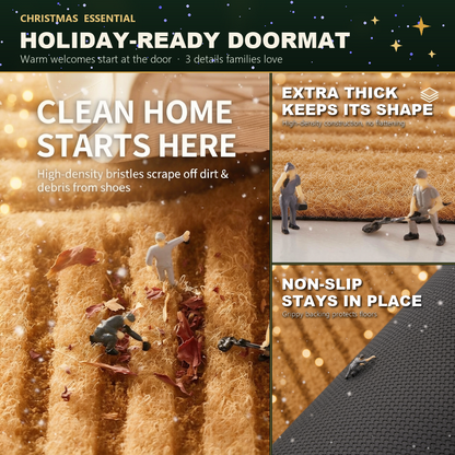 Custom Pet Portrait Christmas Doormat