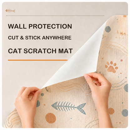Puptailor Self-Adhesive Cat Scratch Mat — Cuttable Wall Protector Film That Saves Your Furniture