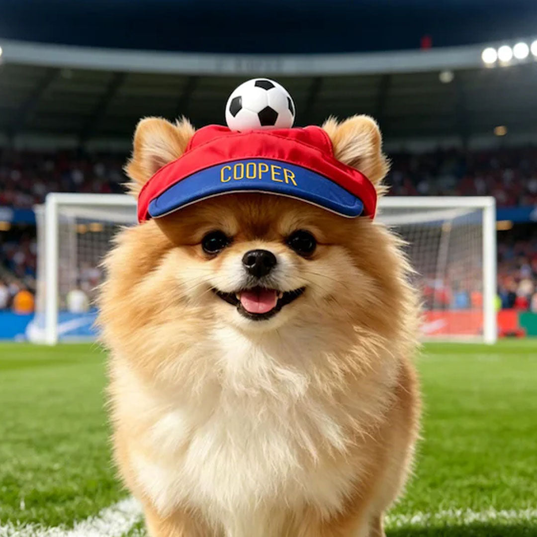 Personalized Custom Pet Hat With Football