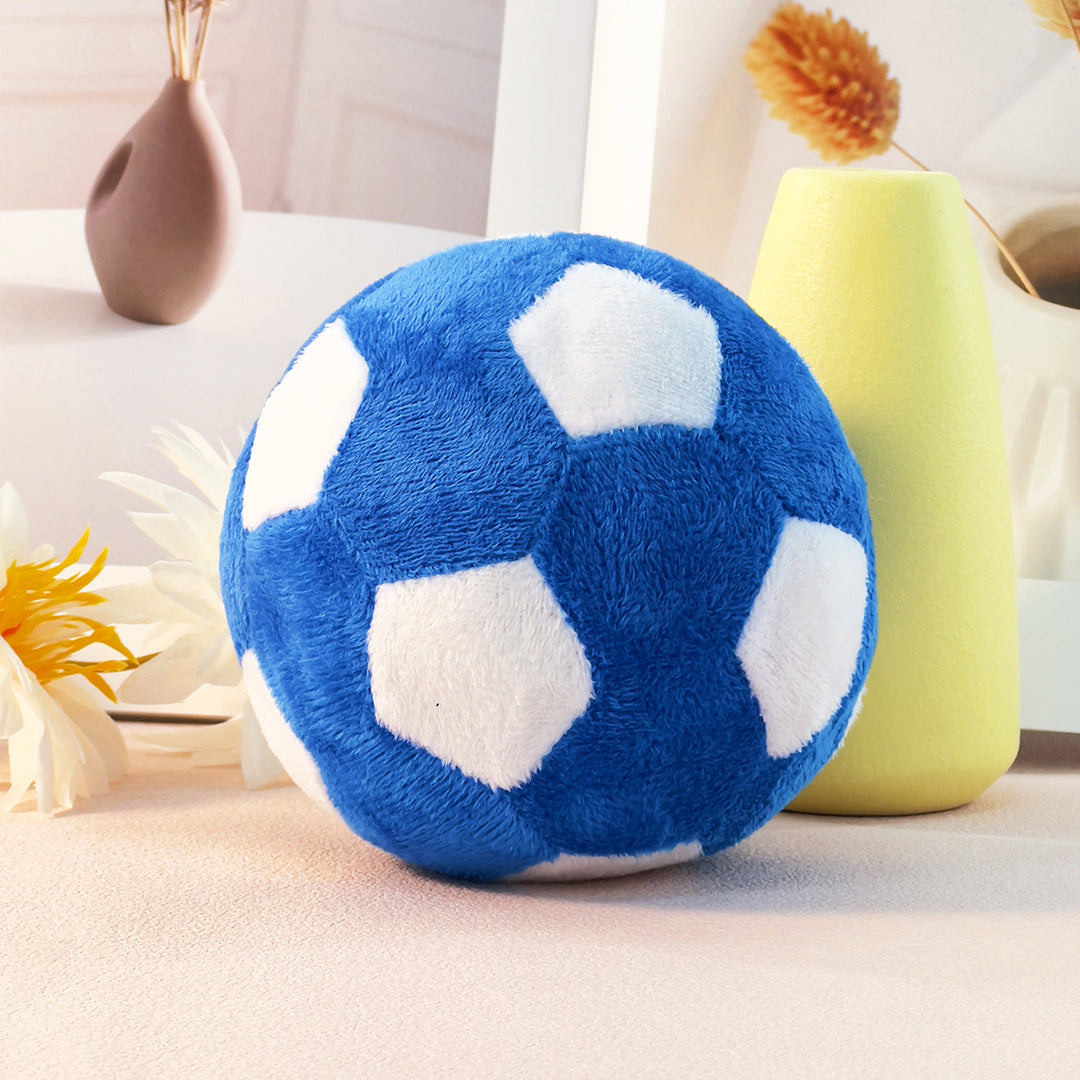 Football Squeaky Plush Dog Toy