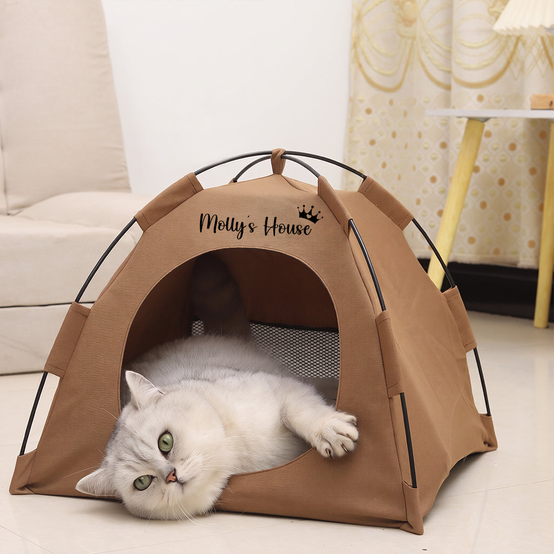 Personalized Pet Tent Bed for Cat and Dog