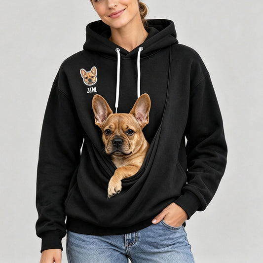 Puptailor Personalized Kangaroo Pouch Hoodie for Dogs Cats Pet