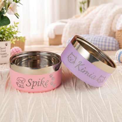 Custom Insulated Dog & Cat Food and Water Bowl