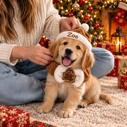 Personalized Christmas Pet Collars & Hats
